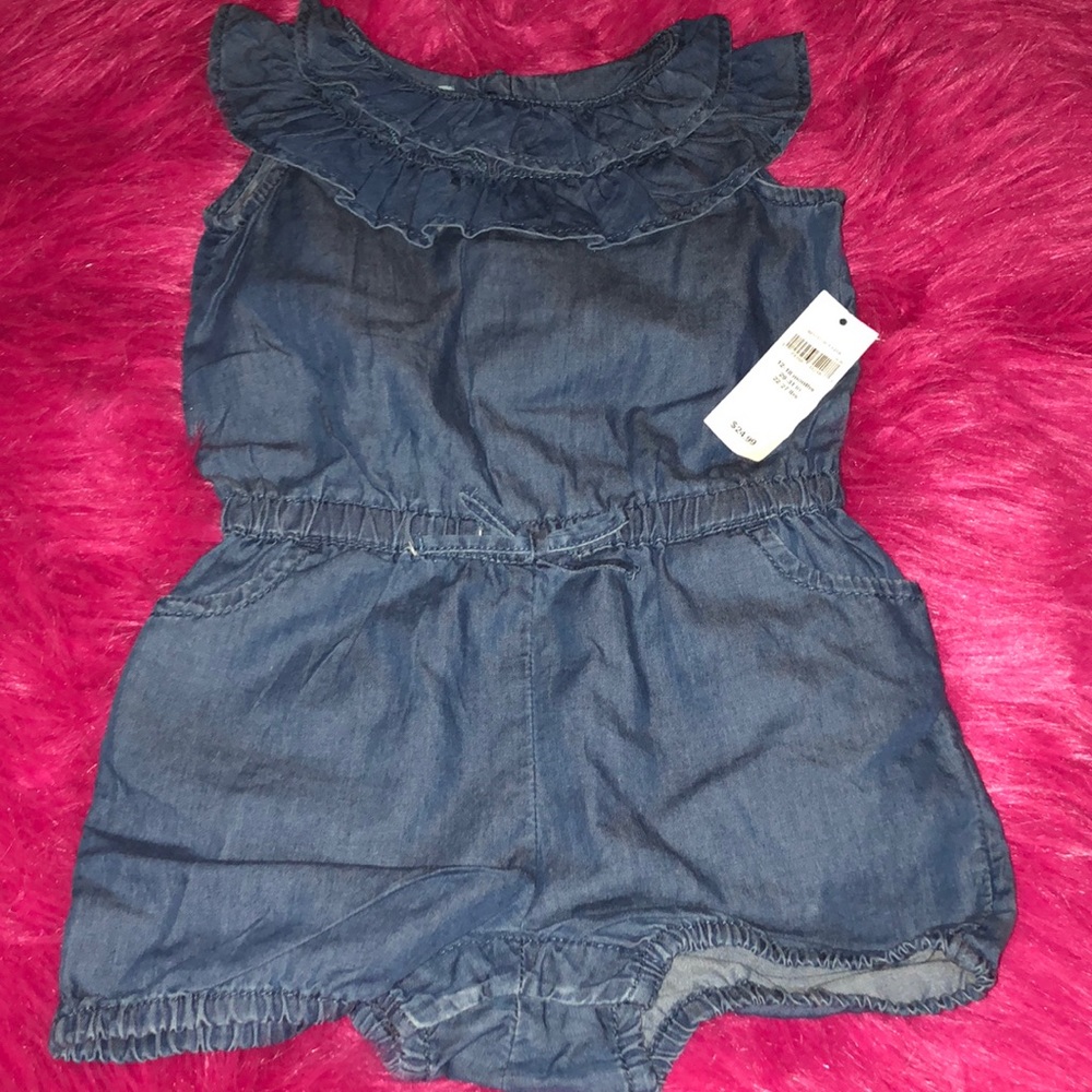Denim romper